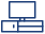 blue tv stand icon